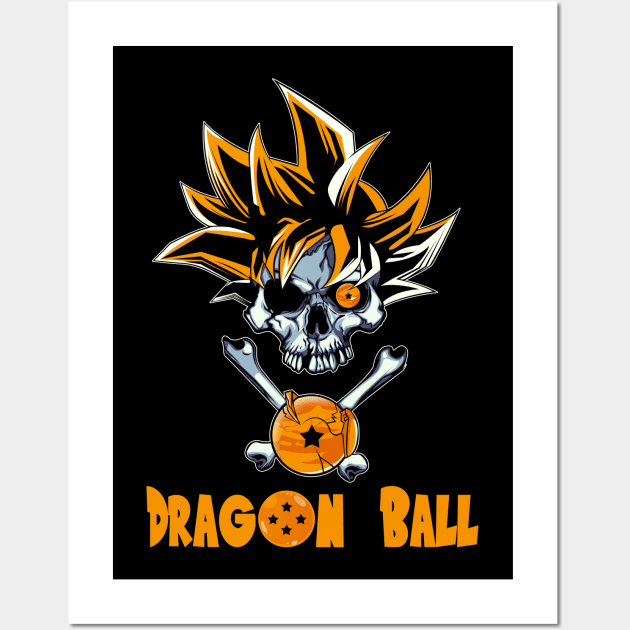 Dragon Ball ( Goku Skull) Wall Art by djhayvee